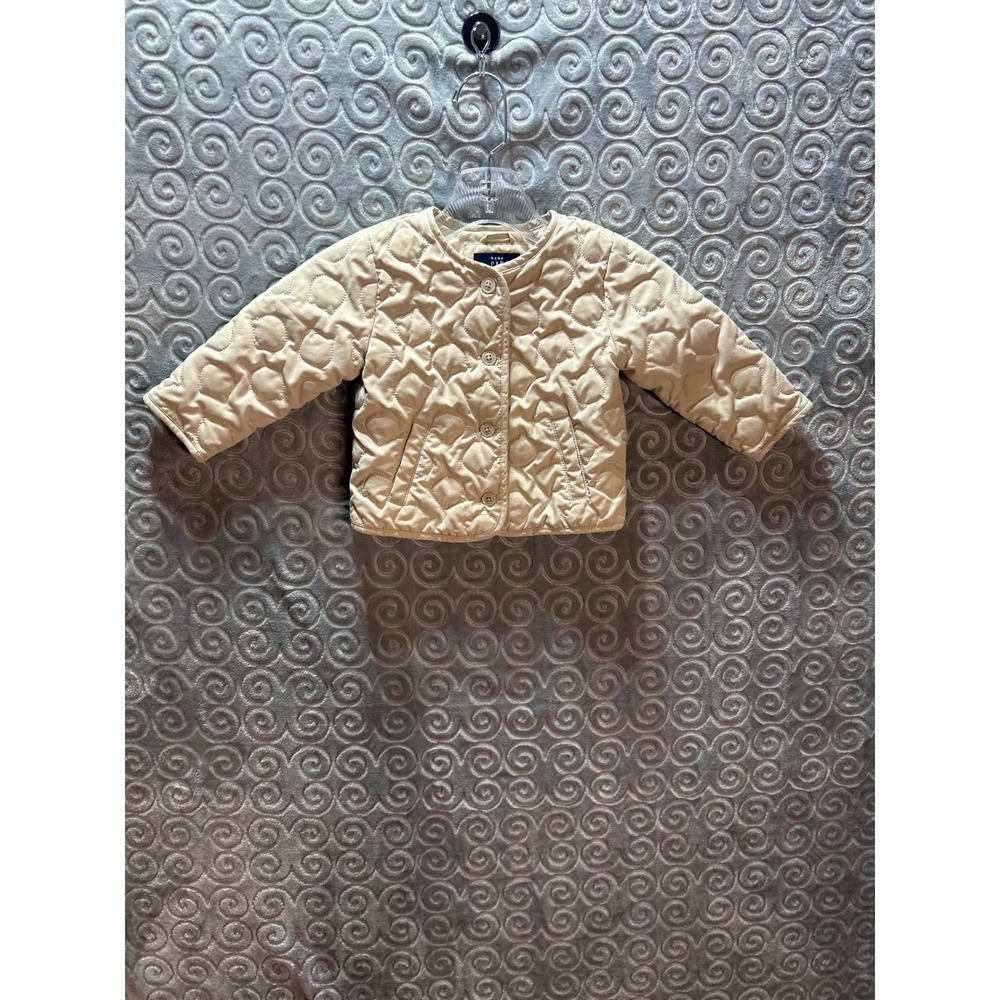 Baby Gap Quilted Jacket Beige 18 24 Months